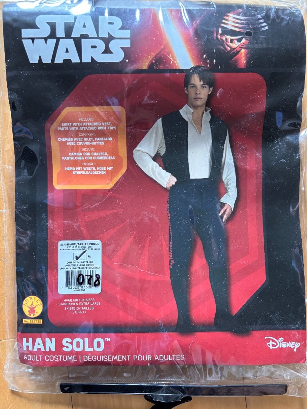 Han Solo Adult costume Star Wars